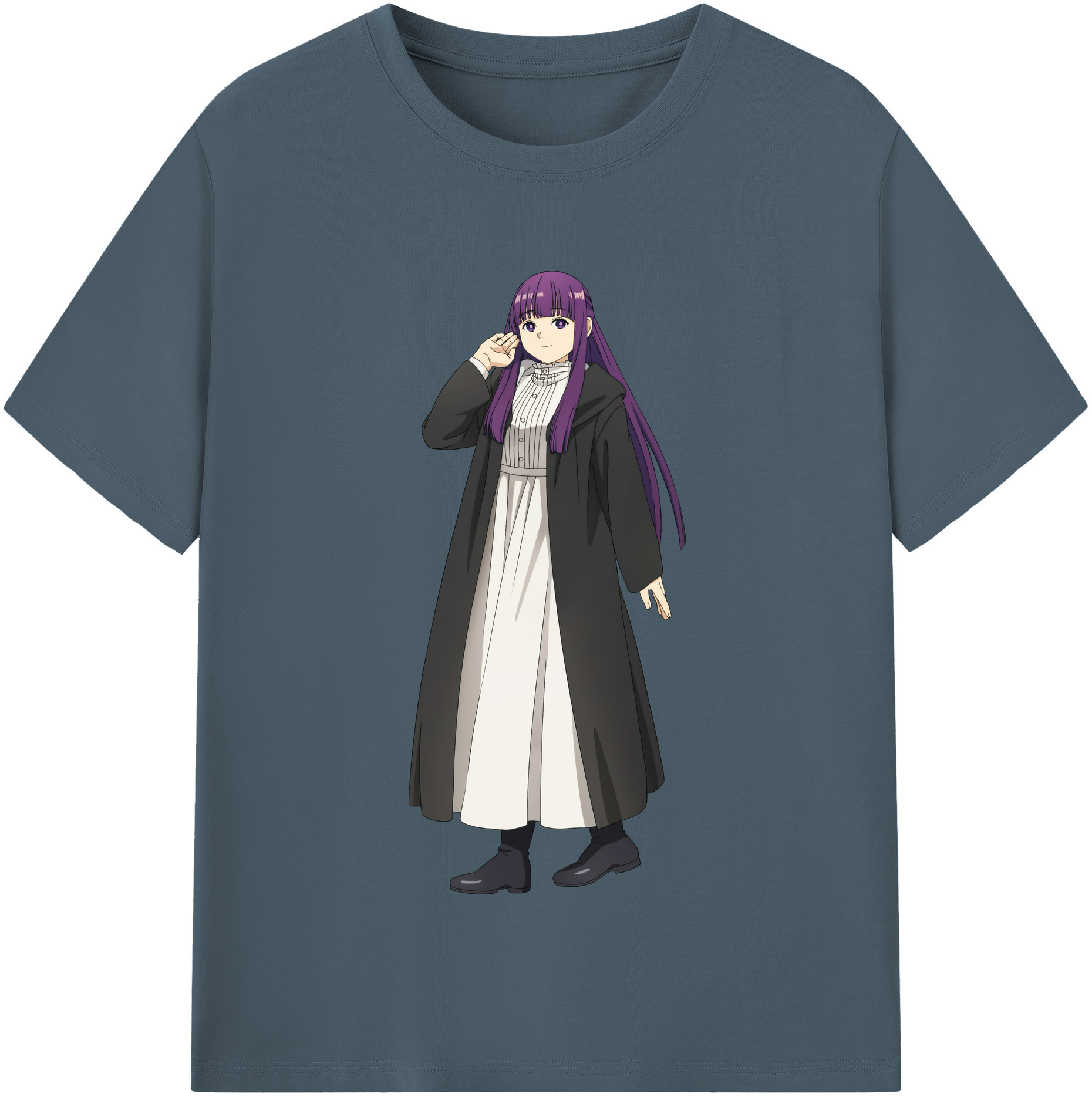 （画像用） 葬送のフリーレン Frieren 綿100％半袖Tシャツ（フロントプリント）